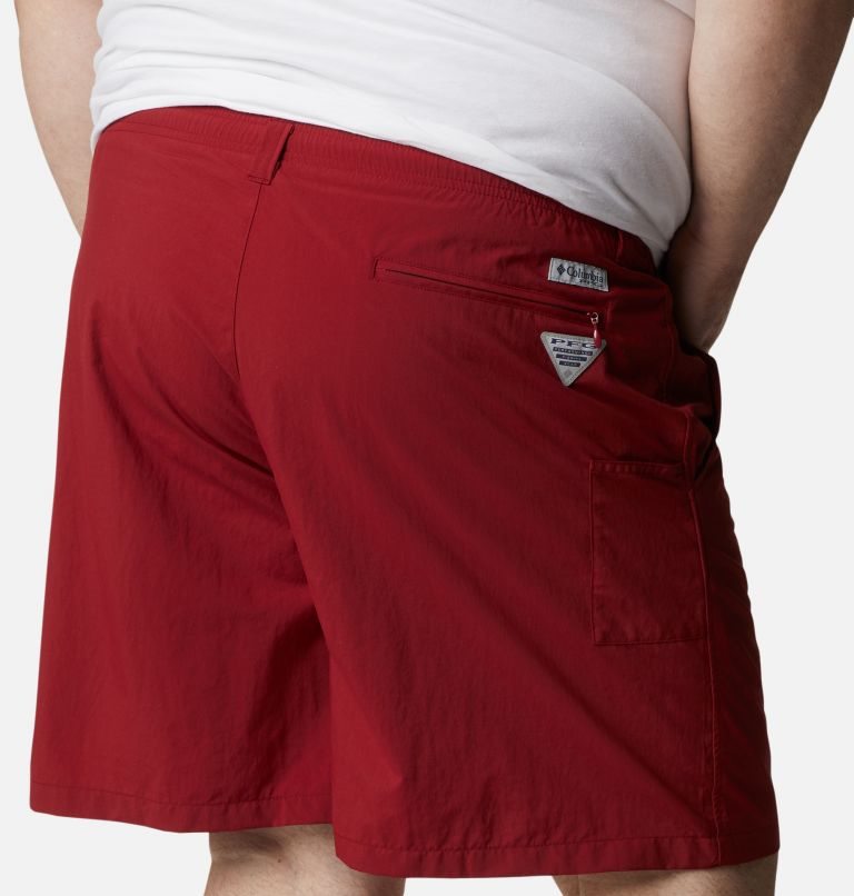 Pantaloni Scurti Columbia PFG Backcast III Apa Barbati Rosii | Plus Size IS8109ZSA